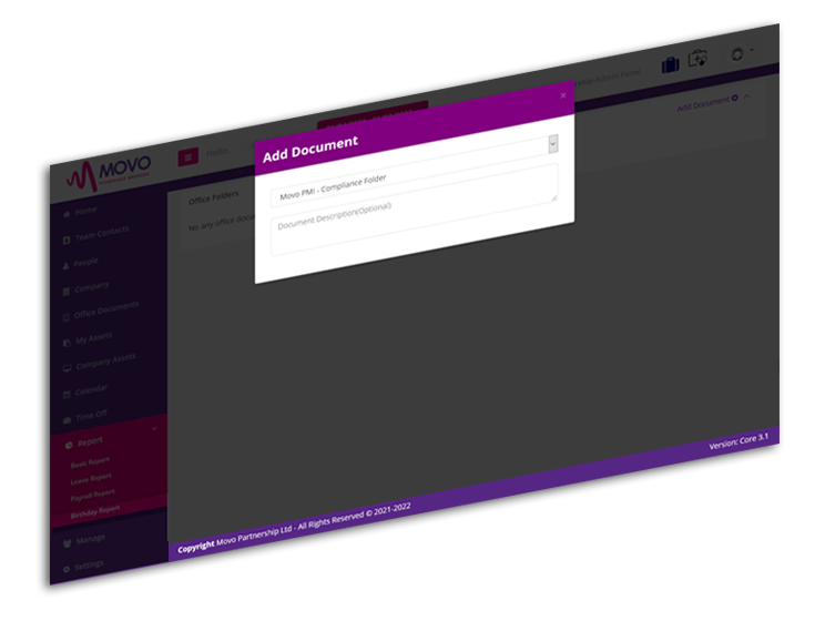 Portal for Storing HR and Legal Documents